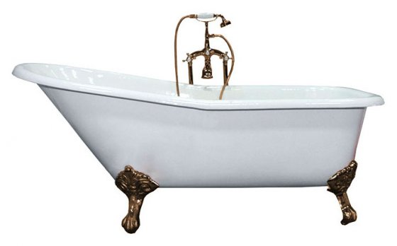 Фото товара Чугунная ванна Elegansa Schale бронзовые ножки