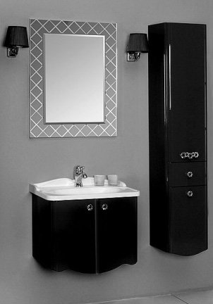 Фото товара Комплект мебели для ванной Акватон Венеция 65 черная