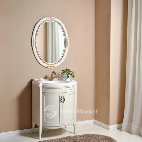 Фото товара Комплект мебели для ванной Atoll Неаполь ivory