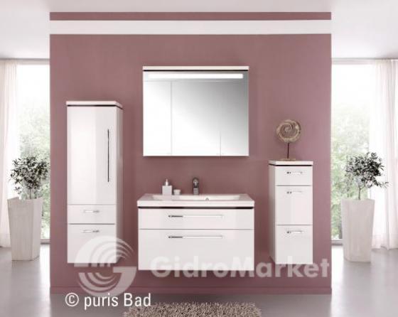 Фото товара Мебель для ванной Puris Cool Line 90 (белый глянцевый)