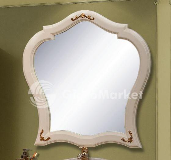 Фото товара Зеркало Tessoro Donato белый глянец с серебром