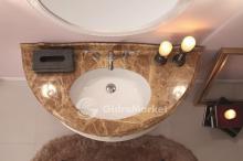 Фото товара Мебель для ванной Tessoro Markiza120 белый глянец с золотом