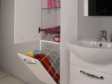 Фото товара Комплект мебели для ванной Акватон Ария Н 50 темно-коричневая
