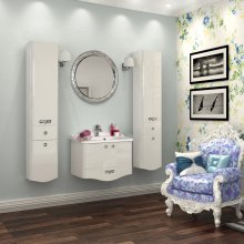 Фото товара Комплект мебели для ванной Акватон Венеция 75 белая