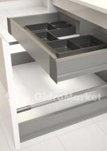 Фото товара Мебель для ванной Sanvit Флай 90 белая эмаль, с ящиком органайзером