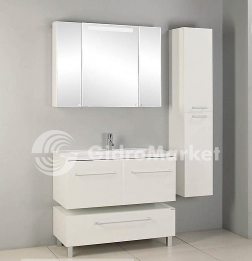 Фото товара Комплект мебели для ванной Акватон Мадрид 100 М белый с 2 ящиками