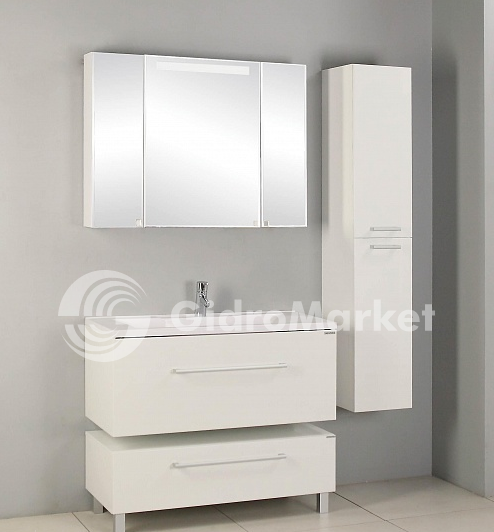Фото товара Комплект мебели для ванной Акватон Мадрид 100 М белый с ящиком