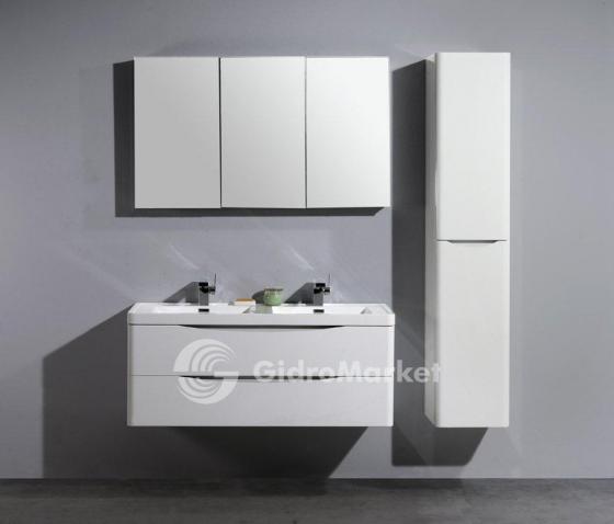 Фото товара Комплект мебели для ванной Belbagno Ancona N 1200 подвесной с двойной раковиной