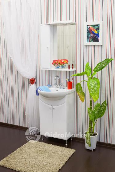 Фото товара Комплект мебели для ванной Sanflor Юна 65 белый глянец