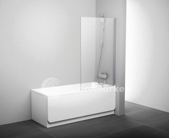 Фото товара Шторка на ванну Ravak PVS1-80 белый+Transparent