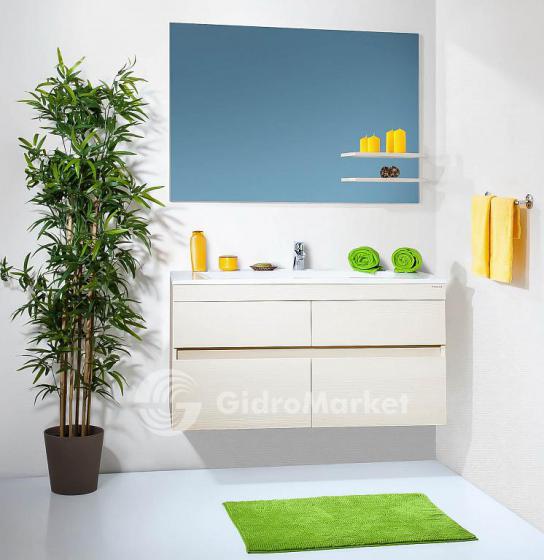 Фото товара Комплект мебели для ванной Бриклаер Мадрид 110 Светлая лиственница