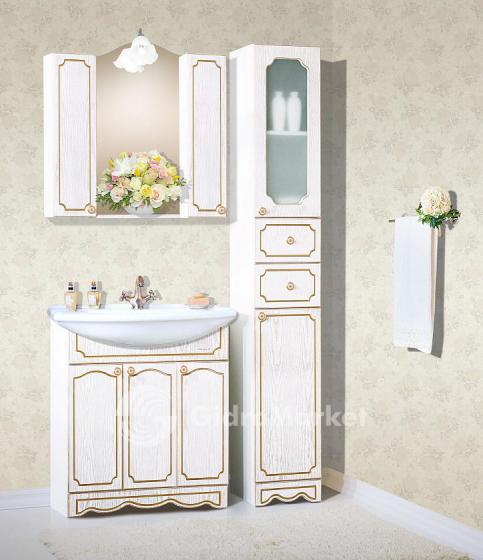 Фото товара Комплект мебели для ванной Бриклаер Лючия 80 золото