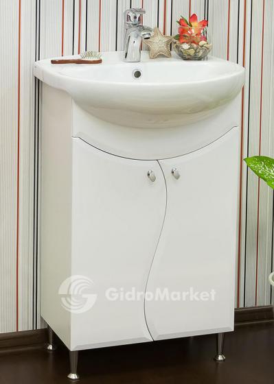 Фото товара Тумба с раковиной для комплекта Sanflor Лина 55 бежевый
