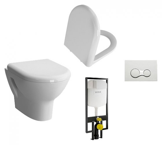 Фото товара Комплект VitrA Zentrum 9012B003-7205 4 в 1 без микролифта