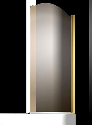 Фото товара Шторка на ванну Sturm Juwel 90 см gold (R)