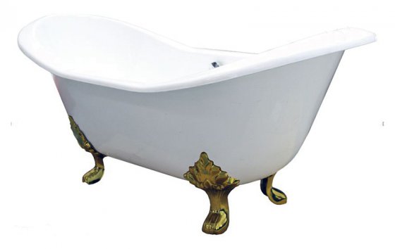 Фото товара Чугунная ванна Elegansa Taiss золотые ножки
