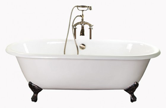 Фото товара Чугунная ванна Elegansa Gretta бронзовые ножки