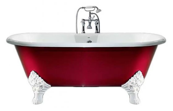 Фото товара Чугунная ванна Recor Carlton 178x80 цвет по RAL, два отверстия под смеситель