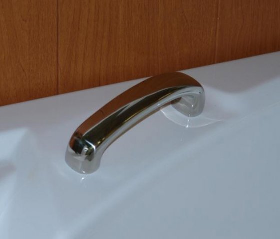 Фото товара Ручка для ванны Радомир нержавеющая сталь левая