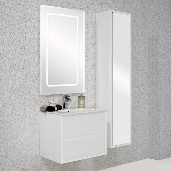 Фото товара Комплект мебели для ванной Акватон Римини 60  белая