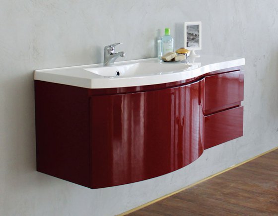 Фото товара Тумба для комплекта BelBagno Prospero 120 rosso lucido