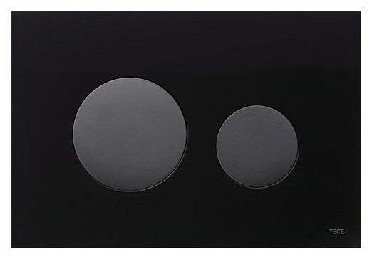 Фото товара Кнопка смыва Tece Loop 9.240.657 черное стекло, кнопки черные