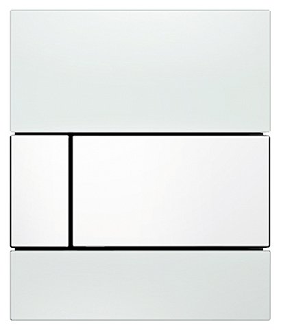 Фото товара Кнопка смыва Tece Square Urinal 9 242 800 белое стекло, кнопка белая