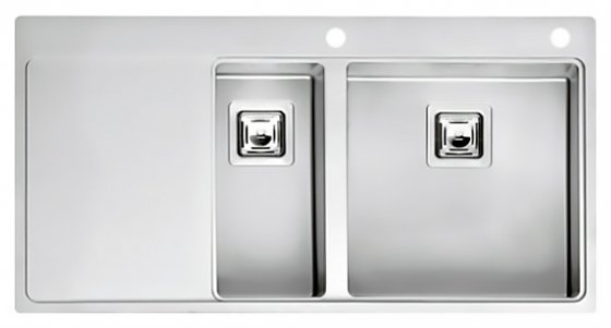 Фото товара Мойка кухонная Reginox Nevada 18x40 LUX OKG right L сталь