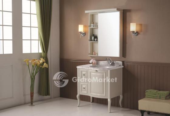 Фото товара Мебель для ванной La Tezza Tess 80 C белый глянец, левая