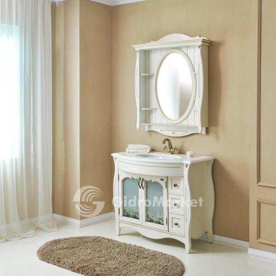 Фото товара Комплект мебели для ванной Atoll Ривьера 100 apricot