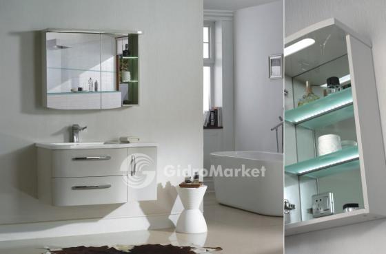 Фото товара Мебель для ванной La Tezza Slim 100 раковина слева