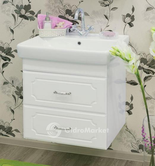 Фото товара Тумба с раковиной подвесная для комплекта Sanflor Ксения 60 /Тигода 60 (Сантек)
