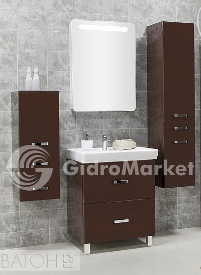 Фото товара Комплект мебели для ванной Акватон Америна Н 70 тёмно-коричневый