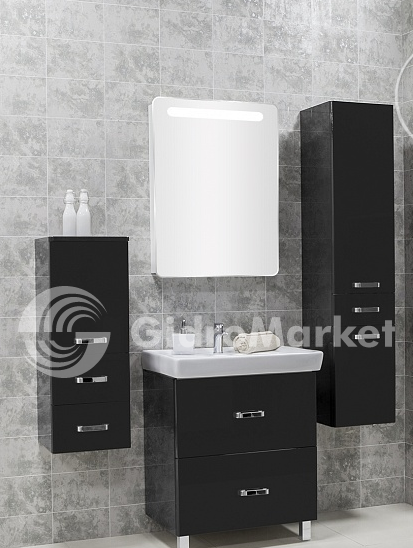 Фото товара Комплект мебели для ванной Акватон Америна Н 70 черный
