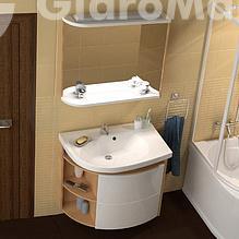 Фото товара Комплект мебели для ванной Ravak SDU Rosa Comfort R береза/белая
