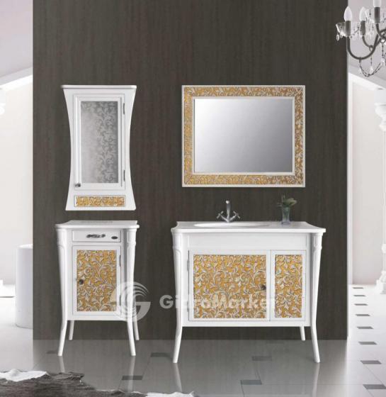 Фото товара Комплект мебели для ванной Atoll Валенсия 100 dorato