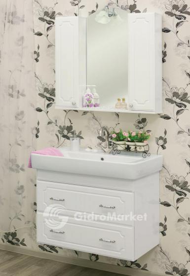 Фото товара Комплект мебели для ванной подвесной Sanflor Ксения 80