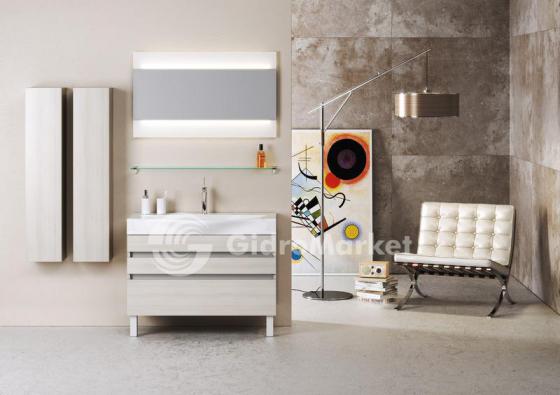Фото товара Мебель для ванной Aqwella 5* Bergamo 100 напольный акация