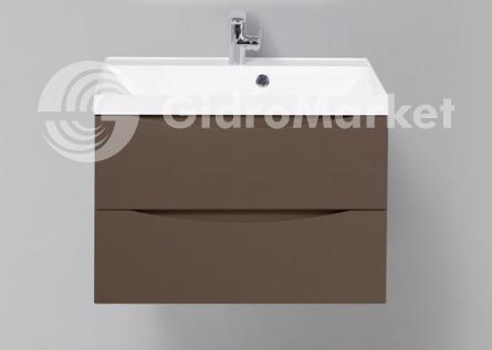 Фото товара MARINO База под раковину подвесная с двумя выкатными ящиками, Cioccolato Opaco, 700x450x500, MARINO-700-2C-SO-CTO-P