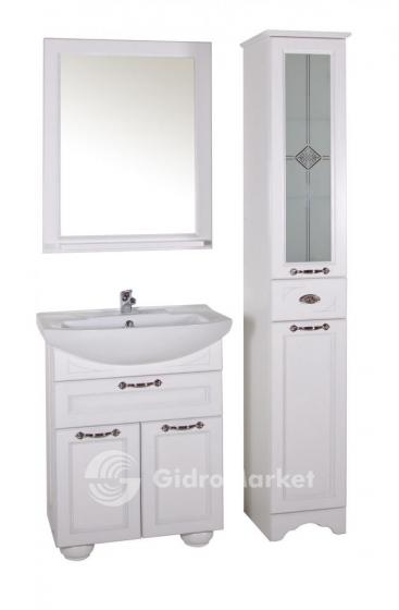 Фото товара Комплект мебели для ванной АСБ Мебель Бергамо 65 белый