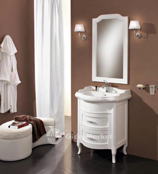 Фото товара Комплект мебели для ванной Cezares Laura 73/70 C Bianco Lucido