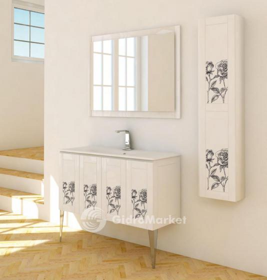 Фото товара Комплект мебели для ванной Cezares Rosa 120