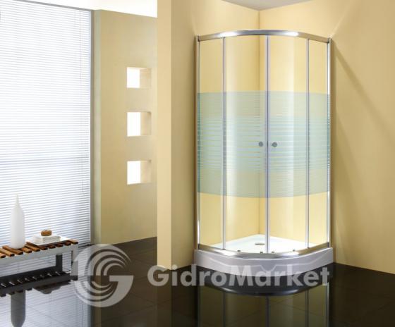 Фото товара Душевой уголок Sturm Gallery 100 White Stripes Glass