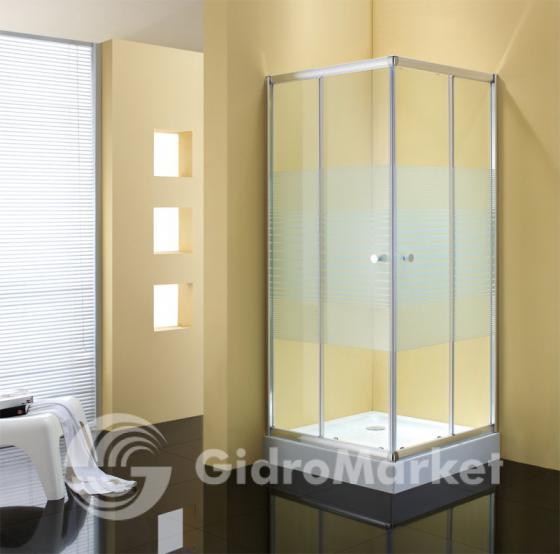 Фото товара Душевой уголок Sturm Joy 100 White Stripes Glass