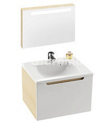 Фото товара Комплект мебели для ванной Ravak SD  Classic 600 береза/белый