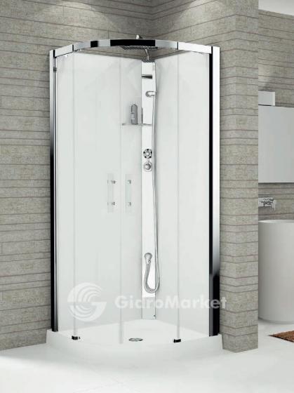 Фото товара Душевая кабина Novellini Cristallo R90 CU2R90T1-1KA