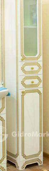 Фото товара Пенал Sanflor Каир R/L белый/патина золото (корзина)
