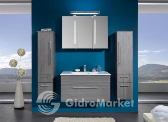 Фото товара Мебель для ванной Puris Qbig 90 (серый структурный)