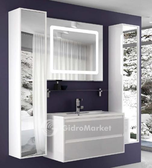 Фото товара Комплект мебели для ванной Акватон Римини 100 белая