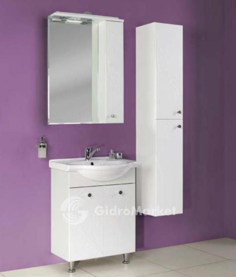 Фото товара Комплект мебели для ванной Акватон Лиана 60 без б/к белая